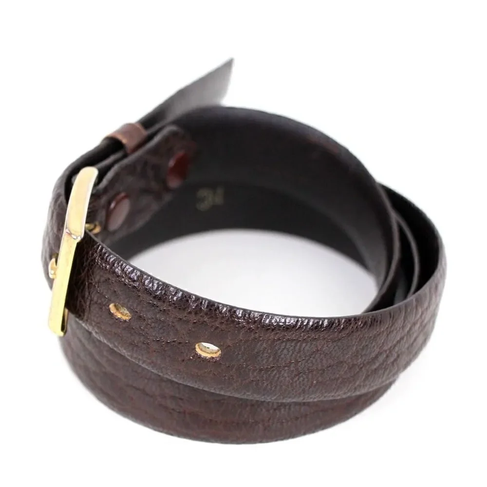 VTG GETCHI GOAT BROWN GENUINE LEATHER 7/8